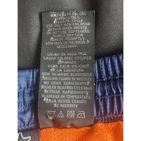 Vtg Y2K Starter Navy Track Pants Orange Mesh Lined Streetwear Mens XL 42W 29.5L - Picture 4 of 16